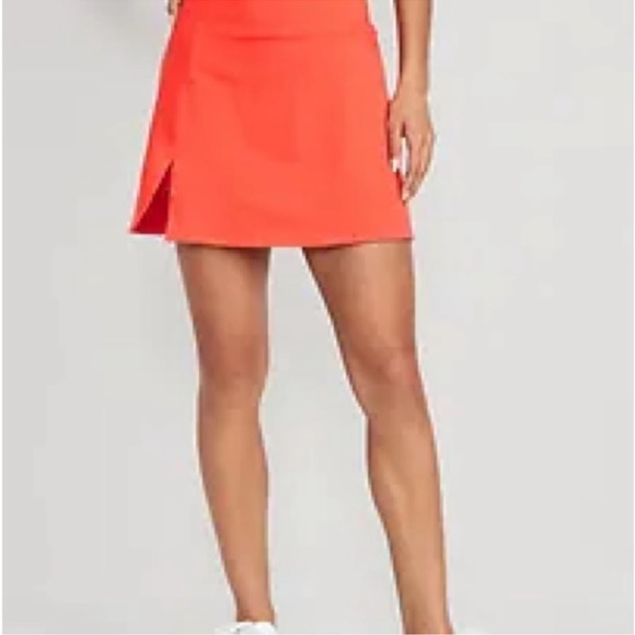 NWT OLD NAVY High-Waisted PowerSoft Mini SkorORANGE YOU CUTE SIZE 4X - Picture 3 of 8